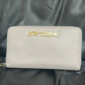 Betsey Johnson Gray Wallet